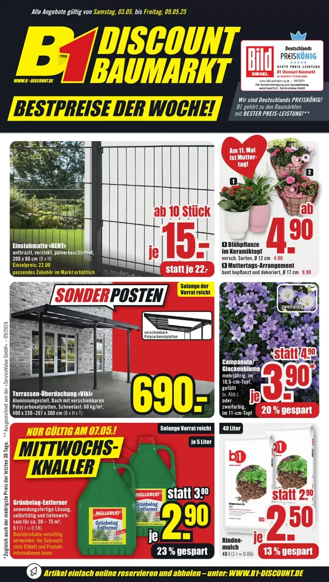 Prospekt B1 Discount Baumarkt