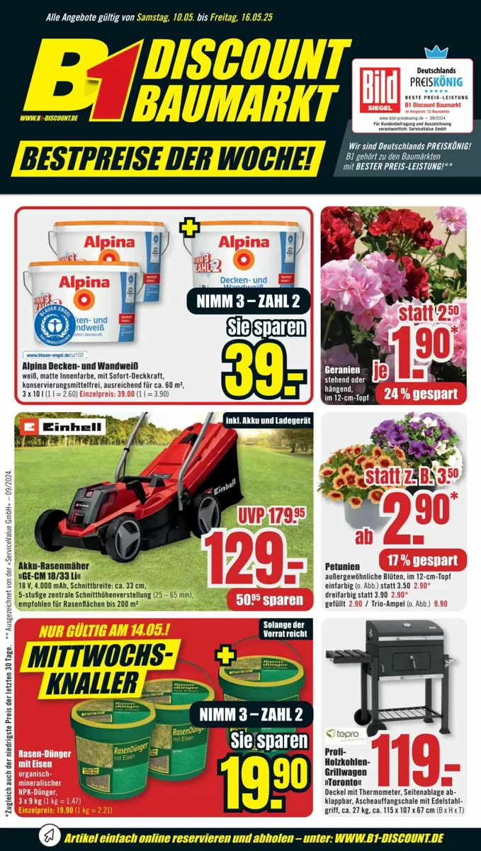 Prospekt B1 Discount Baumarkt