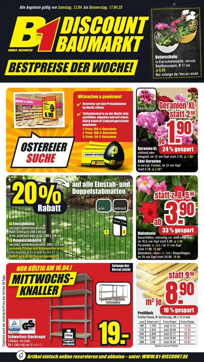 Prospekt B1 Discount Baumarkt