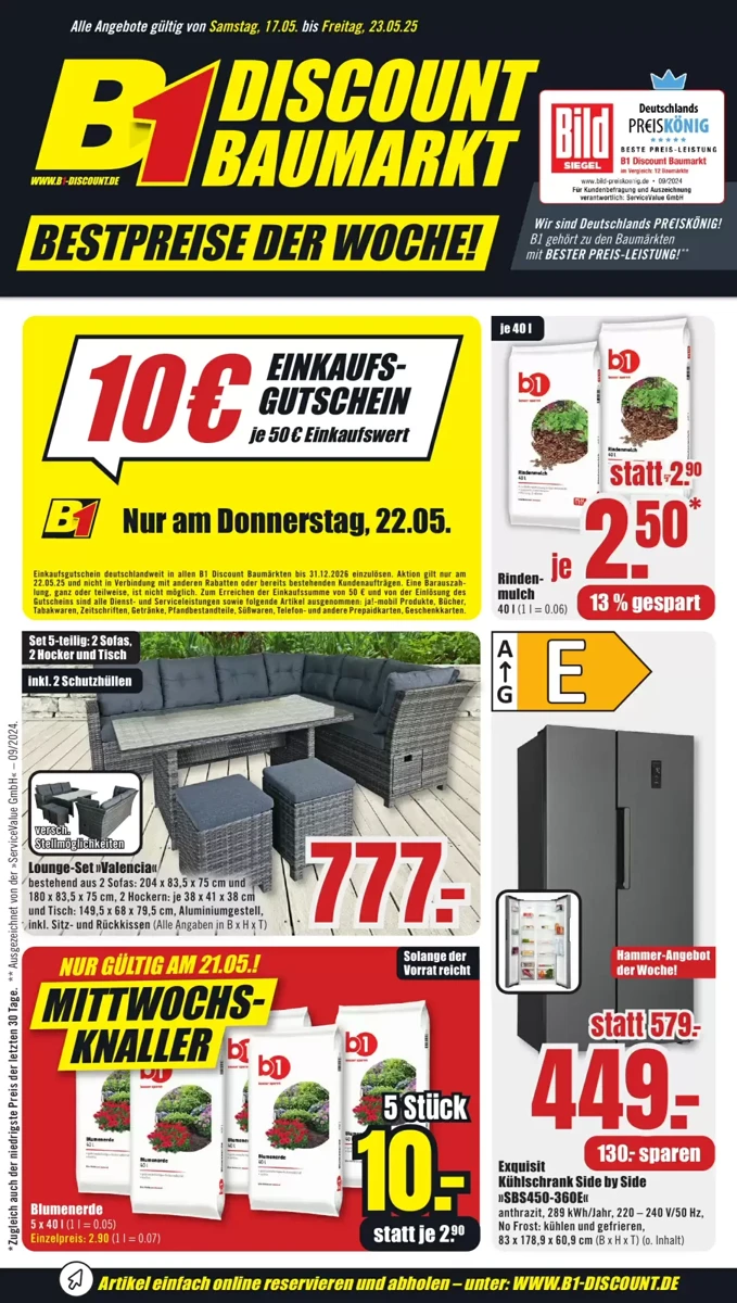 Prospekt B1 Discount Baumarkt