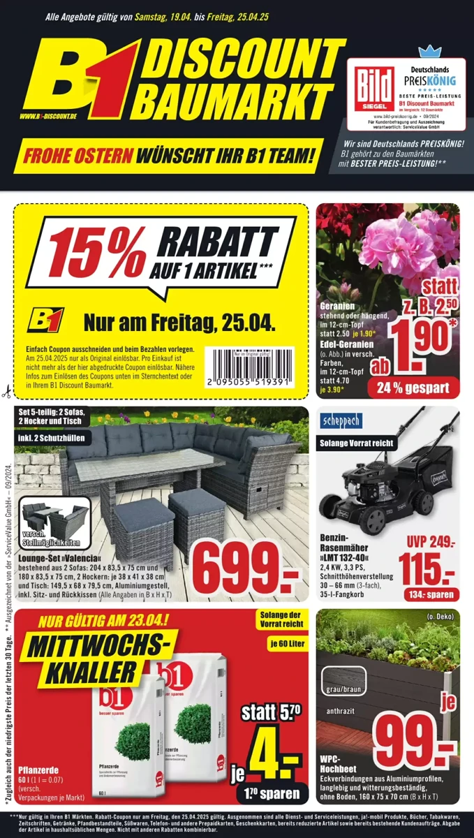 Prospekt B1 Discount Baumarkt