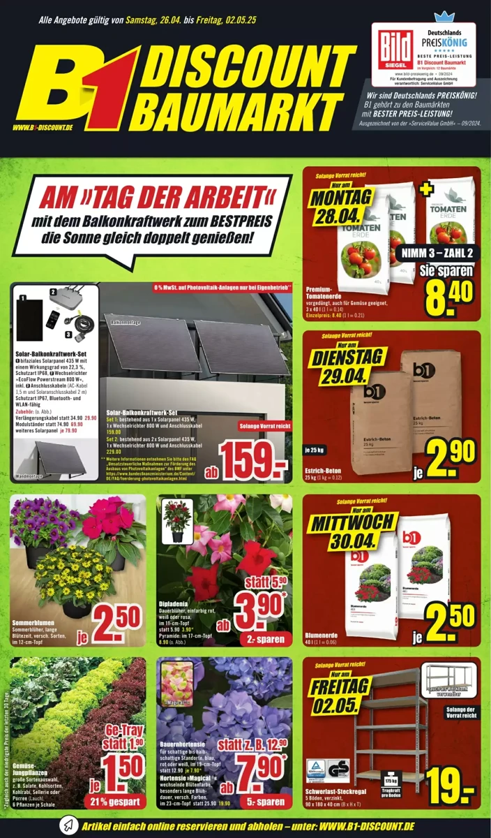 Prospekt B1 Discount Baumarkt