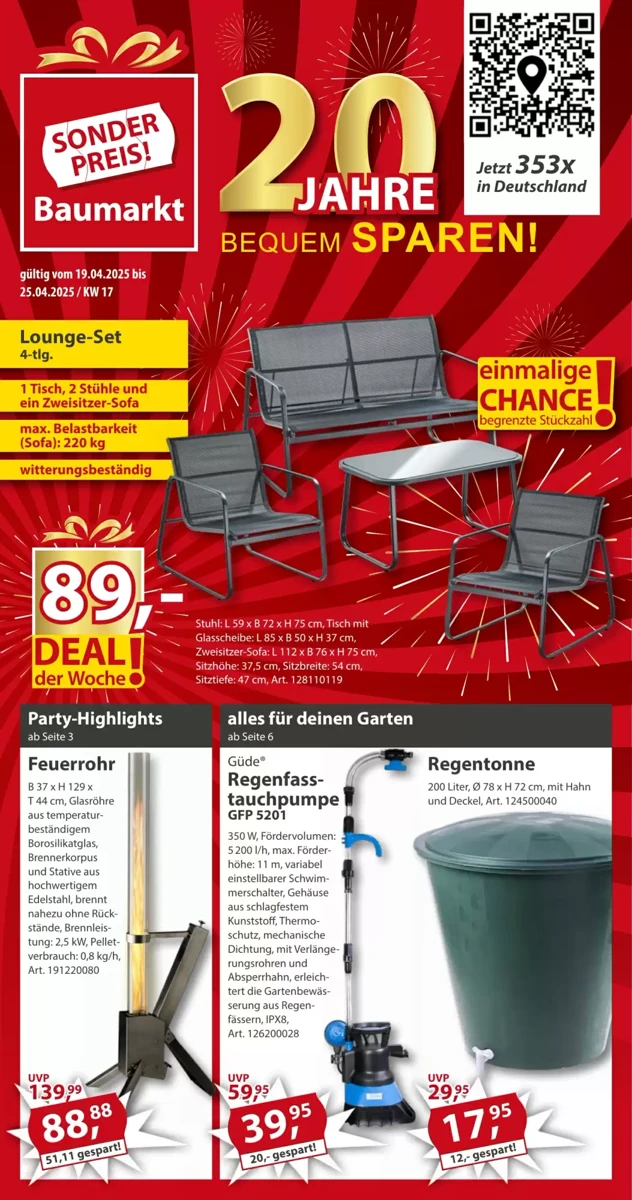 Prospekt Sonderpreis Baumarkt