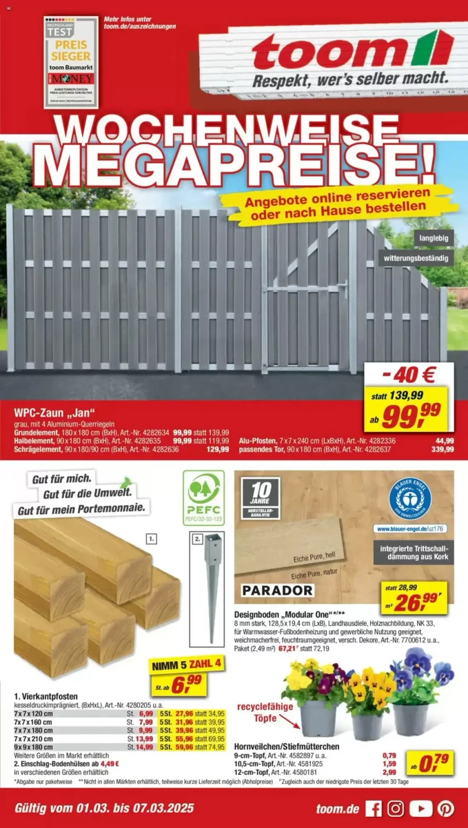 Prospekt Toom Baumarkt
