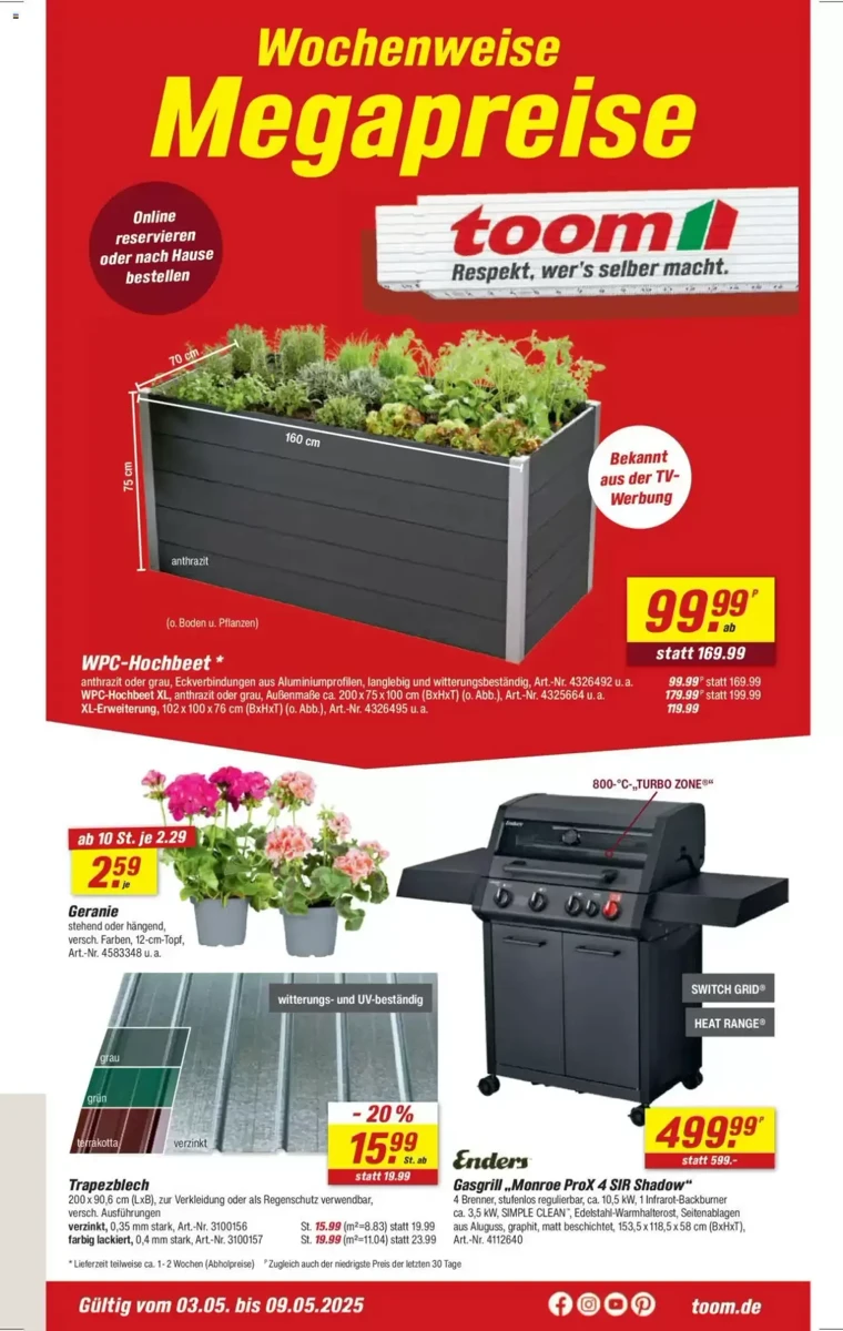 Prospekt Toom Baumarkt