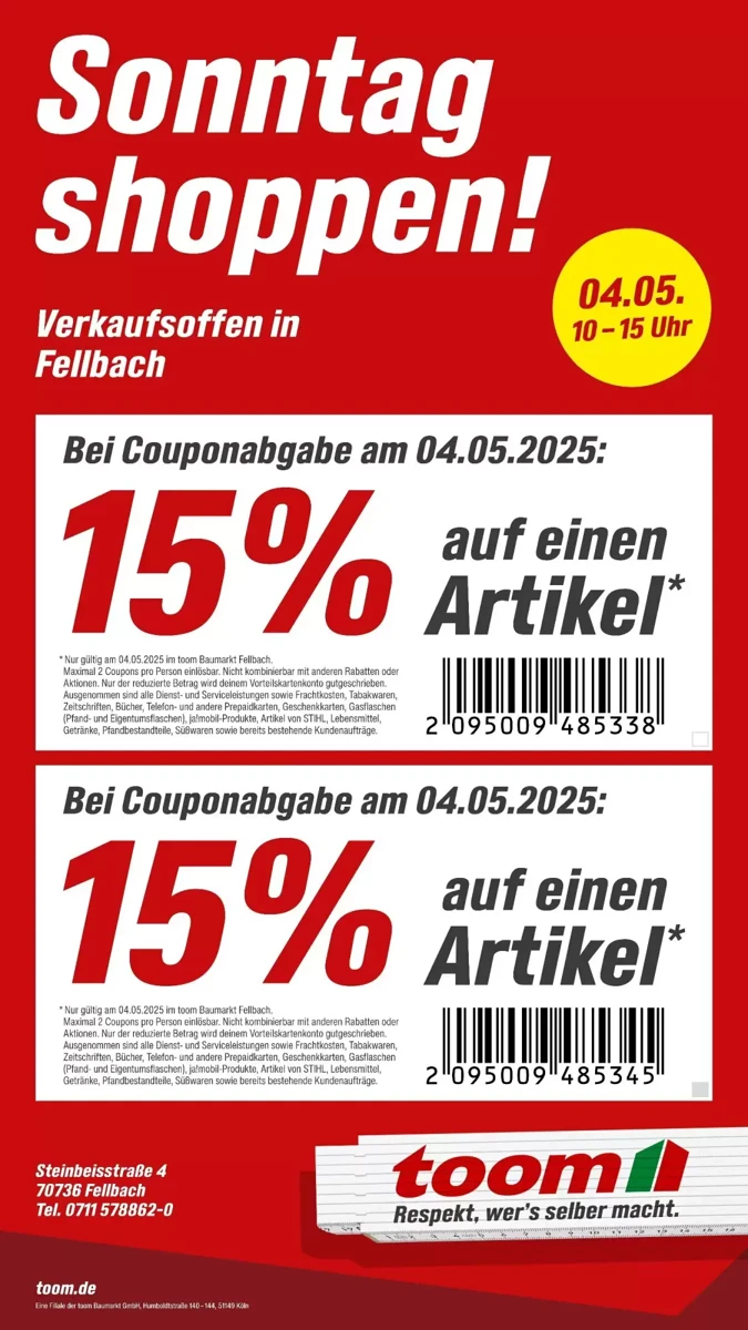 Prospekt Toom Baumarkt