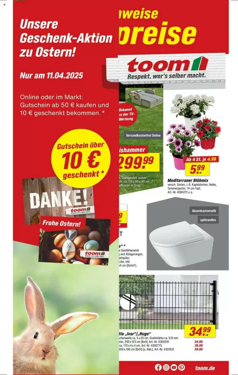 Prospekt Toom Baumarkt