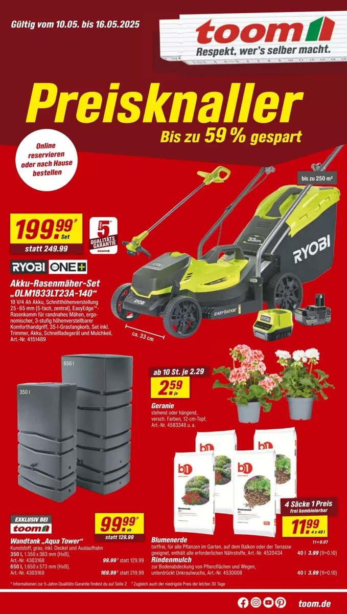 Prospekt Toom Baumarkt