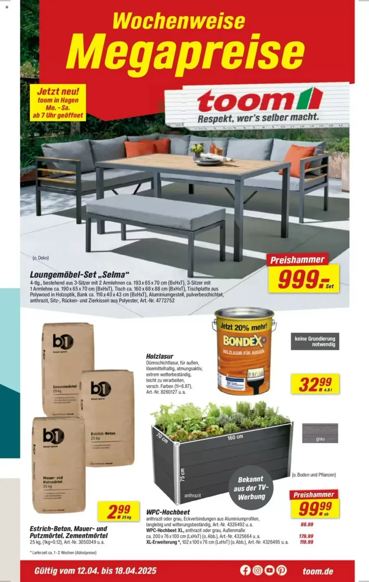 Prospekt Toom Baumarkt