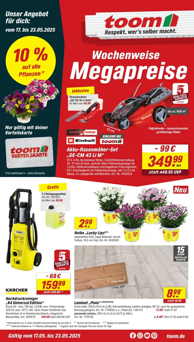 Prospekt Toom Baumarkt