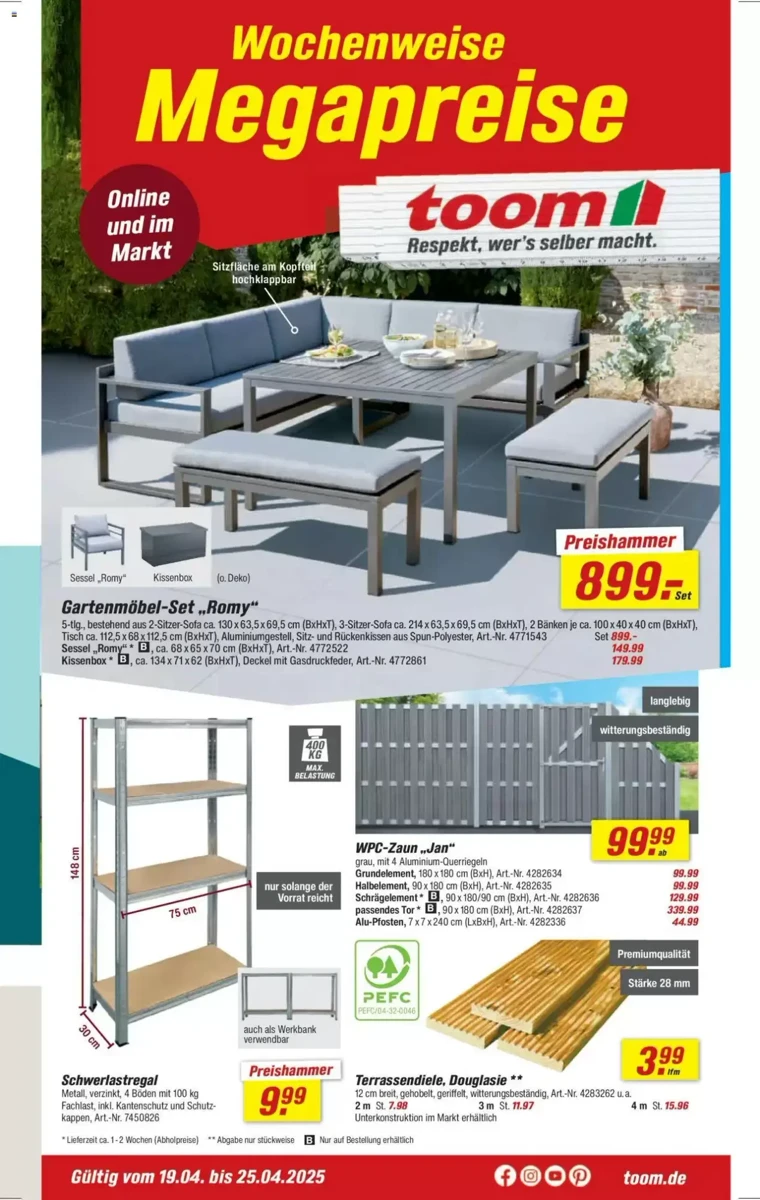 Prospekt Toom Baumarkt