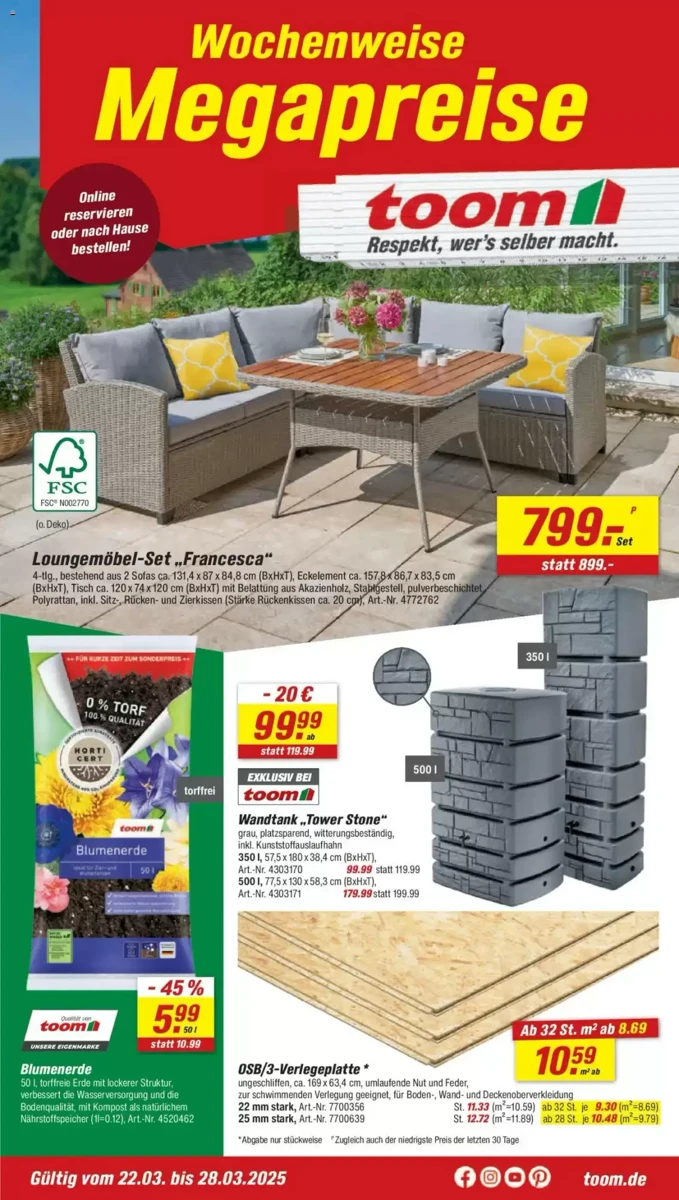 Prospekt Toom Baumarkt